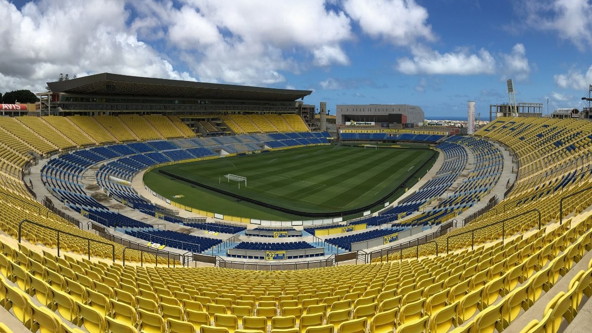 Gradas del Estadio de Gran Canaria, en Las Palmas de Gran Canaria.