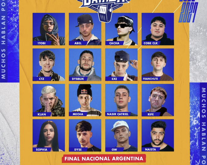 Participantes de Red Bull Batalla Argentina 2026
